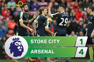 Tổng hợp: Stoke 1-4 Arsenal (Vòng 37 NHA 2016/17)