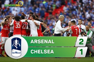Tổng hợp: Arsenal 2-1 Chelsea (Chung kết FA Cup 2016/17)