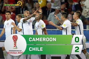 Tổng hợp: Cameroon 0-2 Chile (Confed Cup 2017)