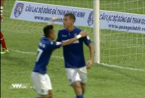 Tổng hợp: Quảng Ninh 2-1 Khánh Hòa (V-League 2017)