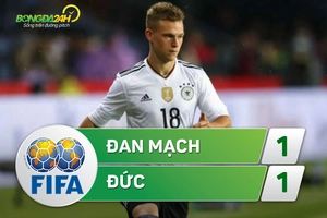 Tổng hợp: Đan Mạch 1-1 Đức (Giao hữu quốc tế)