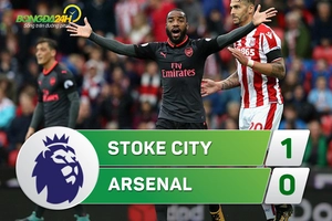 Tổng hợp: Stoke 1-0 Arsenal (Vòng 2 NHA 2017/18)