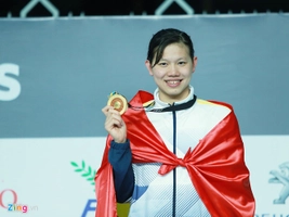 Phần thi đoạt HCV và phá kỷ lục Sea Games 200m ngửa của Ánh Viên