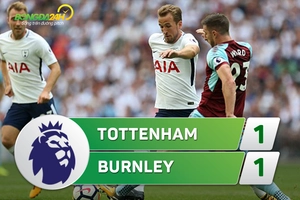 Tổng hợp: Tottenham 1-1 Burnley (Vòng 3 NHA 2017/18)