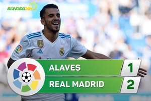 Tổng hợp: Alaves 1-2 Real Madrid (Vòng 6 La Liga 2017/18)