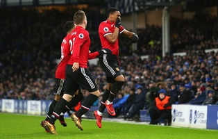 Tổng hợp: Everton 0-2 MU (Vòng 22 Premier League 2017/18)