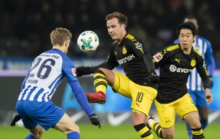 Tổng hợp: Hertha Berlin 1-1 Dortmund (Vòng 19 Bundesliga 2017/18)