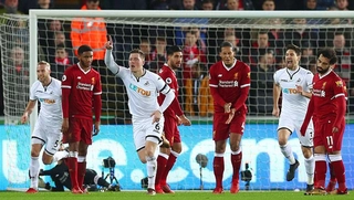 Tổng hợp: Swansea 1-0 Liverpool (Vòng 24 Premier League 2017/18)