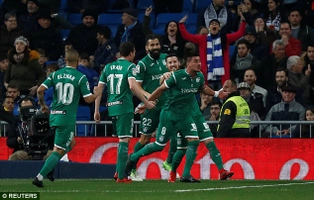 Tổng hợp: Real Madrid 1-2 Leganes (Tứ kết cúp Nhà vua TBN 2017/18)