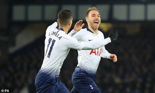 Video tổng hợp: Everton 2-6 Tottenham (Vòng 18 Premier League 2018/19)
