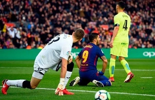 Tổng hợp: Barca 0-0 Getafe (Vòng 23 La Liga 2017/18)