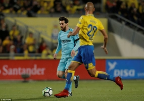 Tổng hợp: Las Palmas 1-1 Barca (Vòng 26 La Liga 2017/18)
