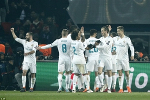 Những con số ấn tượng của trận đấu PSG 1-2 Real Madrid