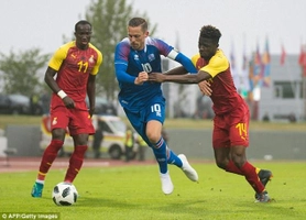 Tổng hợp: Iceland 2-2 Ghana (Giao hữu quốc tế)