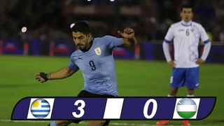 Tổng hợp: Uruguay 3-0 Uzbekistan (Giao hữu quốc tế)
