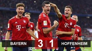 Video tổng hợp: Bayern Munich 3-1 Hoffenheim (Vòng 1 Bundesliga 2018/19)