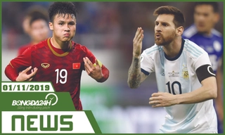TIN NÓNG bóng đá tối nay 1/11: Messi trở lại ĐT Argentina, Quang Hải đấu Chanathip