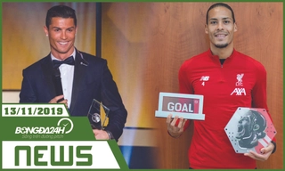 TIN NÓNG Bongda24h.vn hôm nay 13/11: Ronaldo mơ giành giải thưởng Nobel, Van Dijk lại được VINH DANH