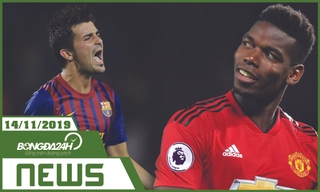 TIN NÓNG Bongda24h.vn hôm nay 14/11: David Villa GIẢI NGHỆ ở tuổi 37, Pogba Bailly báo tin mừng cho Man United