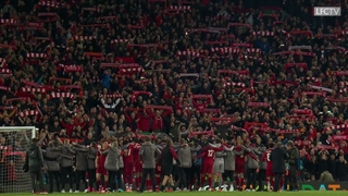 VIDEO: Cảnh tượng kỳ vĩ trên sân Anfield sau chiến tích vĩ đại trước Barca