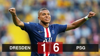 Dynamo Dresden 1-6 PSG: Mbappe lập cú đúp, PSG ra quân hè 2019 tưng bừng