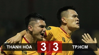 Thanh Hóa 3-3 TPHCM: Màn rượt đuổi tỷ số nghẹt thở