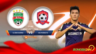 Video tổng hợp: Bình Dương 2-0 Hải Phòng (Vòng 18 V-League 2019)