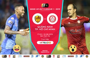 Video tổng hợp: Quảng Nam 2-0 TPHCM (Vòng 20 V-League 2019)