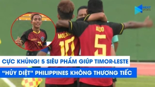 VIDEO: Cú poker của sao trẻ giúp U18 Timor Leste hủy diệt U18 Philippines