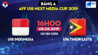 Video tổng hợp: U18 Indonesia 4-0 U18 Timor Leste (U18 Đông Nam Á 2019)