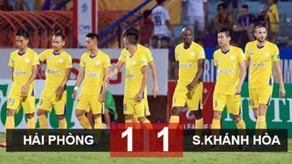 Hải Phòng 1-1 Khánh Hòa: Đội bóng phố Biển ngấp nghé xuống hạng