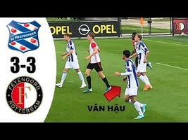Video tổng hợp: 5 bàn thắng trong trận Văn Hậu ra mắt Heerenveen vs Feyenoord