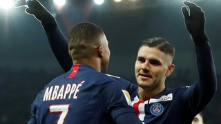 PSG 6-1 St.Etienne: Icardi lập hattrick, PSG thắng kiểu tennis ở cúp Liên đoàn Pháp