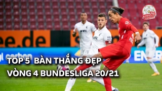 VIDEO: 5 bàn thắng đẹp nhất vòng 4 Bundesliga 2020/21
