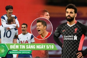 ĐIỂM TIN SÁNG 5/10: Tottenham đánh sập Nhà hát, Liverpool thua sốc 7 bàn