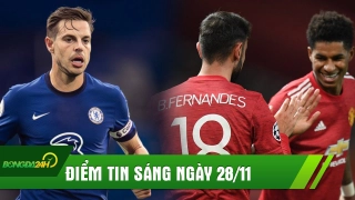 ĐIỂM TIN SÁNG 28/11: Sao MU nói gì khi phá hỏng hattrick của đồng đội; Chelsea mới là bá chủ London