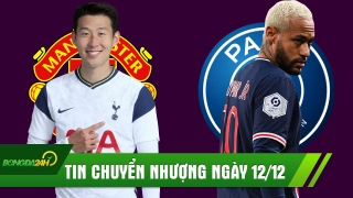 TIN CHUYỂN NHƯỢNG 12/12: Son Heung Min được gợi ý sang MU; Neymar chốt tương lai tại PSG