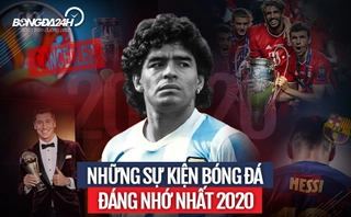 Những sự kiện tiêu biểu của bóng đá thế giới năm 2020: Một năm đầy biến động