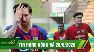 TIN NÓNG BÓNG ĐÁ 28/6 | Messi bất lực,Barca hòa thất vọng | Đá tảng đưa Man Utd vào bán kết FA Cup