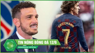ĐIỂM TIN SÁNG 12/9: Barca trao áo số 7 cho Griezmann; PSG chính thức đón tân binh đầu tiên