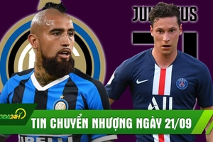 TIN CHUYỂN NHƯỢNG 21/9: Inter hoàn tất thương vụ Vidal; Juve bất ngờ muốn có Draxler
