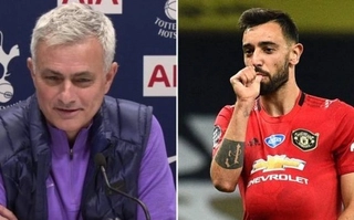 VIDEO: Jose Mourinho bất ngờ cà khịa Bruno Fernandes