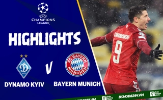 Video Dynamo Kyiv vs Bayern Munich: Siêu phẩm xe đạp chổng ngược của Lewandowski