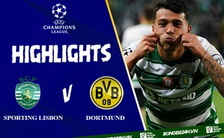 Video Sporting Lisbon vs Borussia Dortmund: Không Erling Haaland Dortmund còn gì