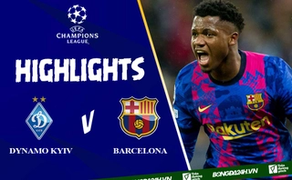 Video bóng đá Dynamo Kyiv vs Barca cúp C1 2021: Ansu Fati toả sáng