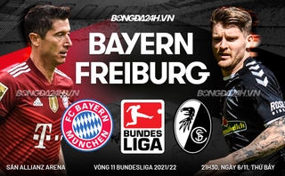 Bayern Munich chấm dứt mạch bất bại của ngựa ô Freiburg tại Bundesliga 2021/22