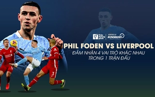 VIDEO: Phil Foden và màn trình diễn siêu hạng trước Liverpool