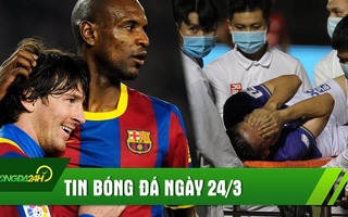 TIN BÓNG ĐÁ 24/3: Abidal tiết lộ bí mật về mối thâm thù với Messi