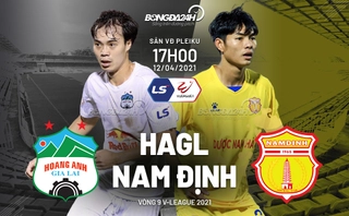 HAGL kết thúc chuỗi trận sạch lưới sau siêu phẩm tầm thế giới của cầu thủ Nam Định
