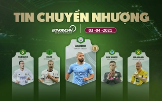TIN NÓNG CHUYỂN NHƯỢNG 3/4: Chelsea trở thành bến đỗ lý tưởng cho Aguero, MU mua Đá tảng của Brighton